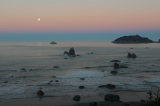 "Moon Set Over Trinity Bay II"