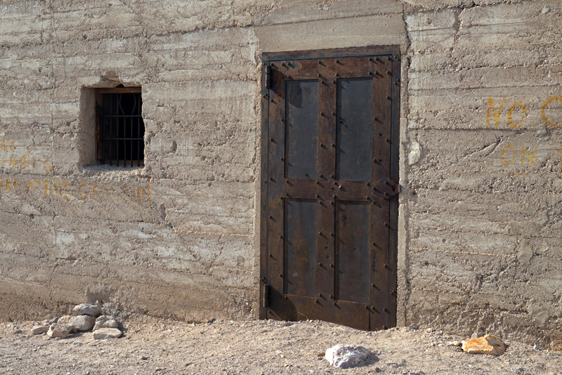 "Rhyolite, Nevada Jail House Door"